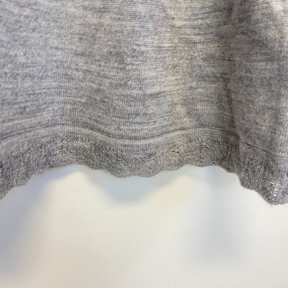 Tahari Gray Merino Wool Sweater Dress - Picture 6 of 12